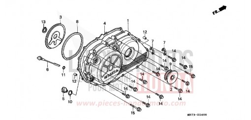 PANNEAU CARTER-MOTEUR D. VFR750RK de 1989